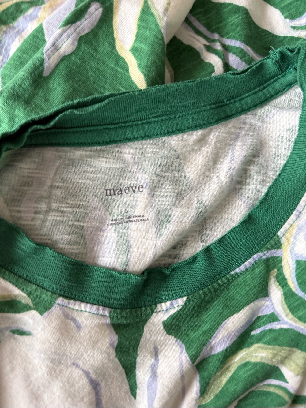 Maeve Anthropologie 100% Cotton Floral Printed Shirt size Small - Picture 4 of 7